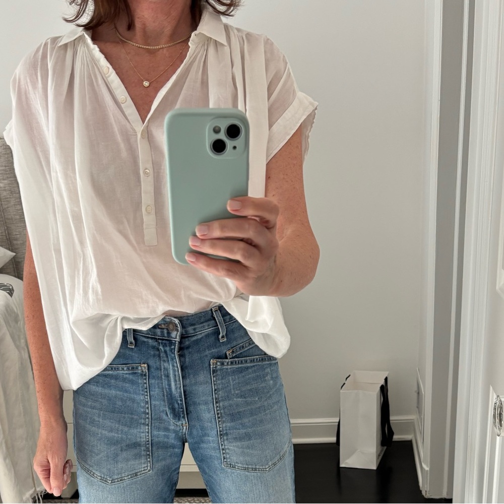 Nili Lotan White Blouse